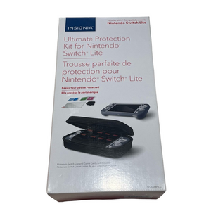 LNIB Insignia Black Ultimate Protection Kit for Nintendo Switch Lite